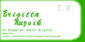 brigitta muzsik business card